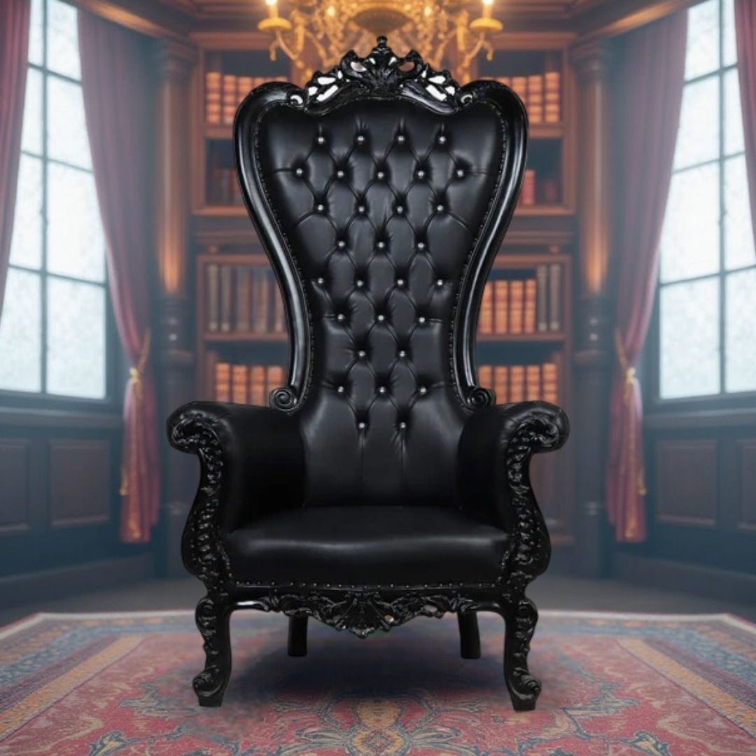Black King Throne Chair