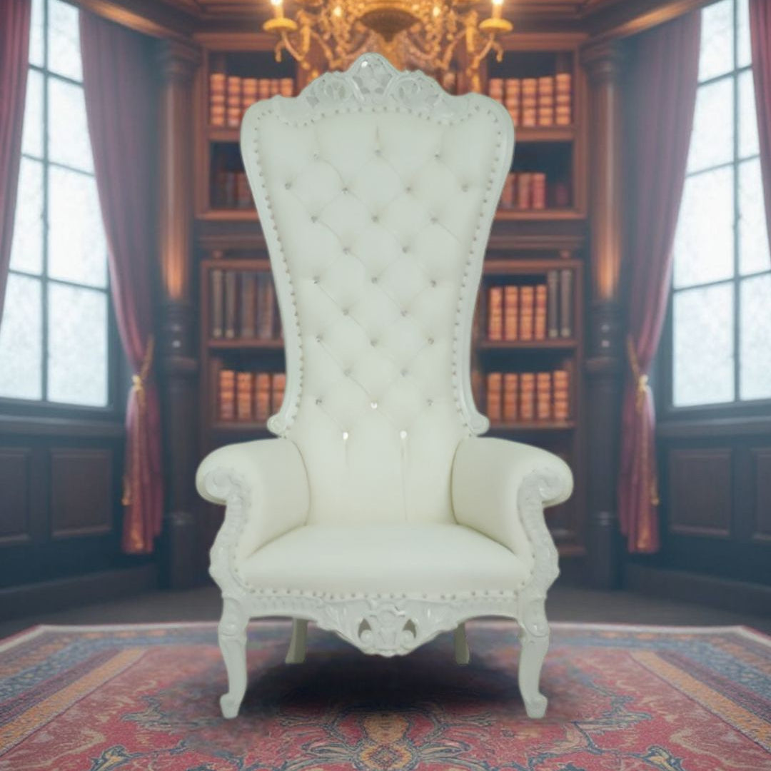 Cloud’s Cradle armchair with curved back and plush cushion

