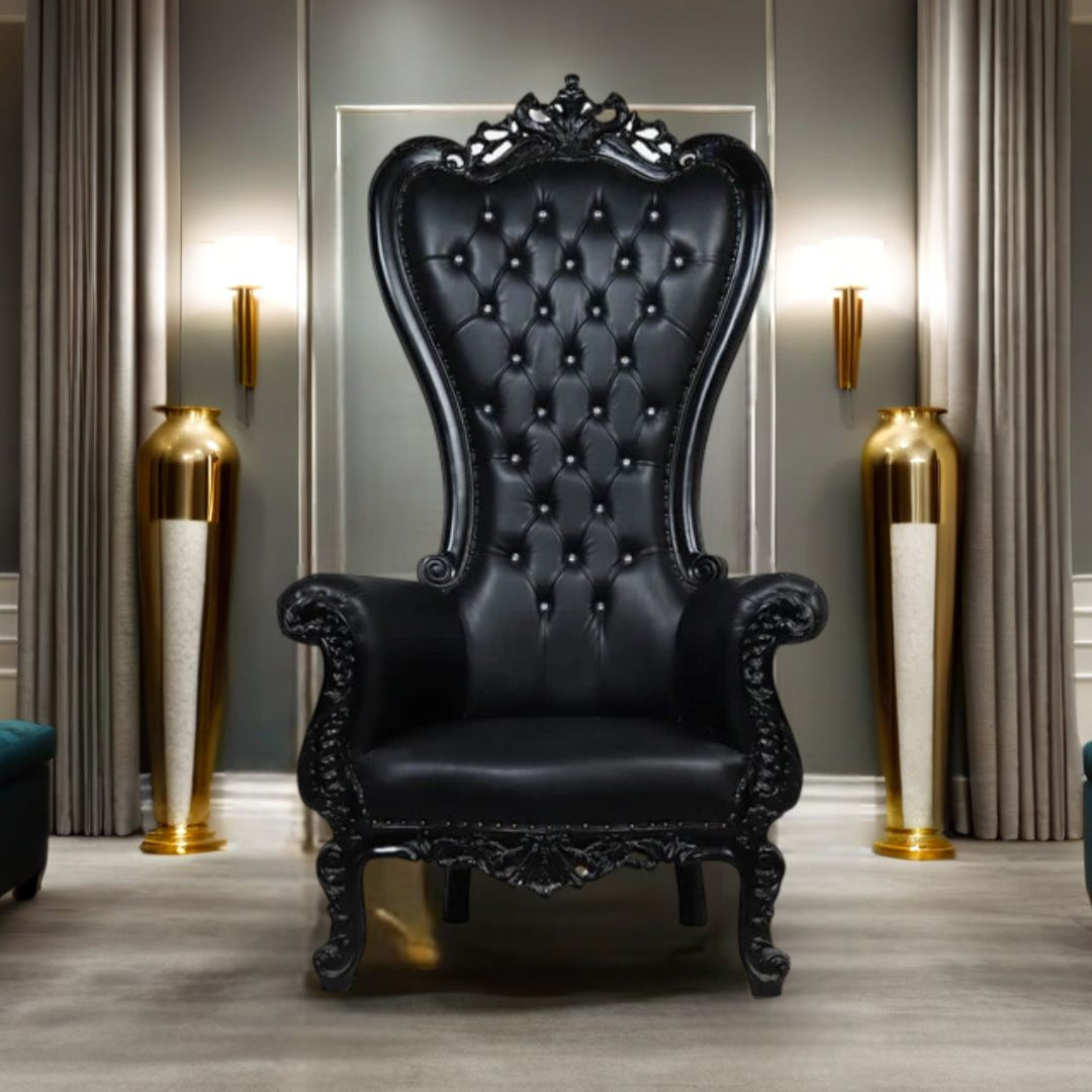 Black King Throne Chair