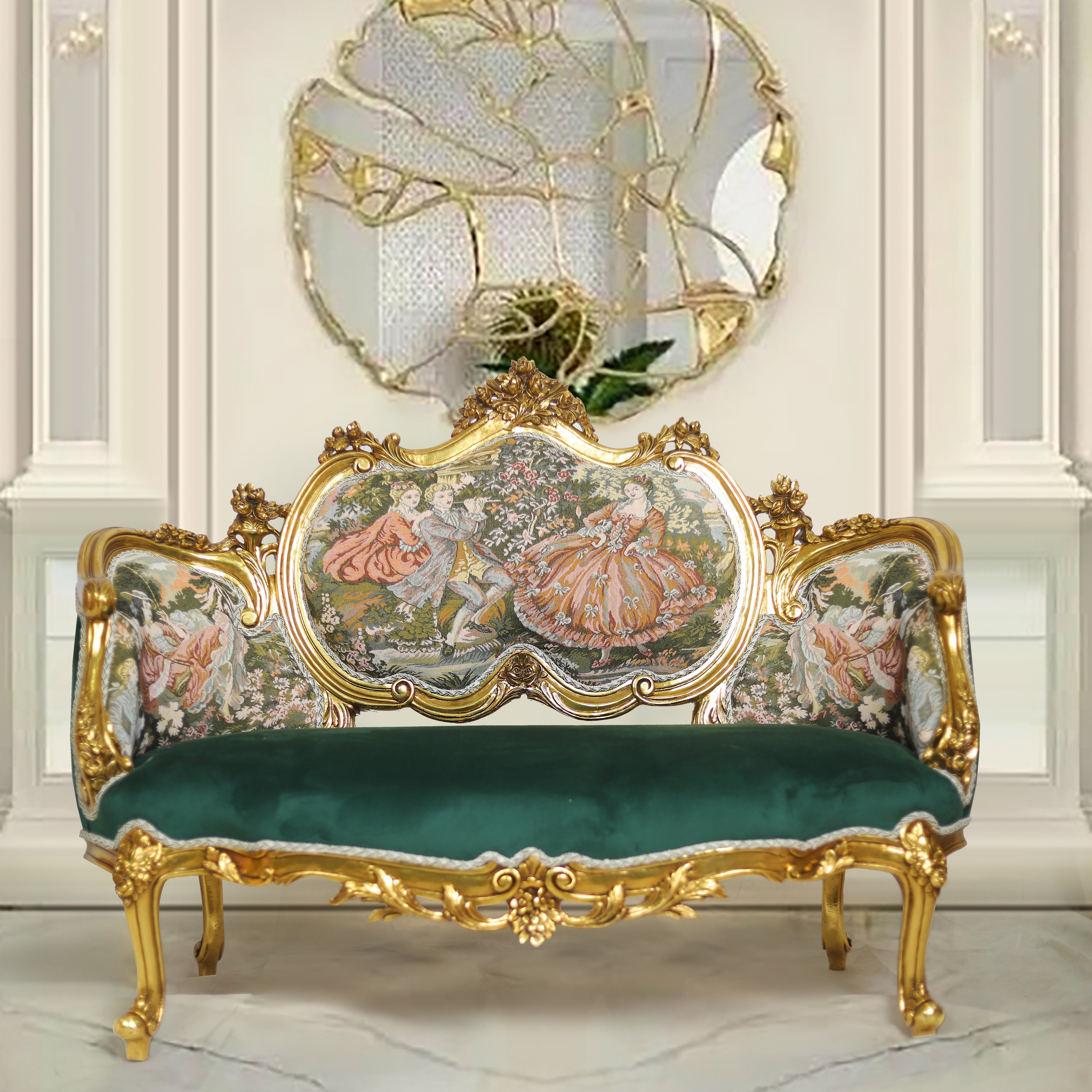 Cheryl Lounge Chair elegantly placed in a luxurious living room setting