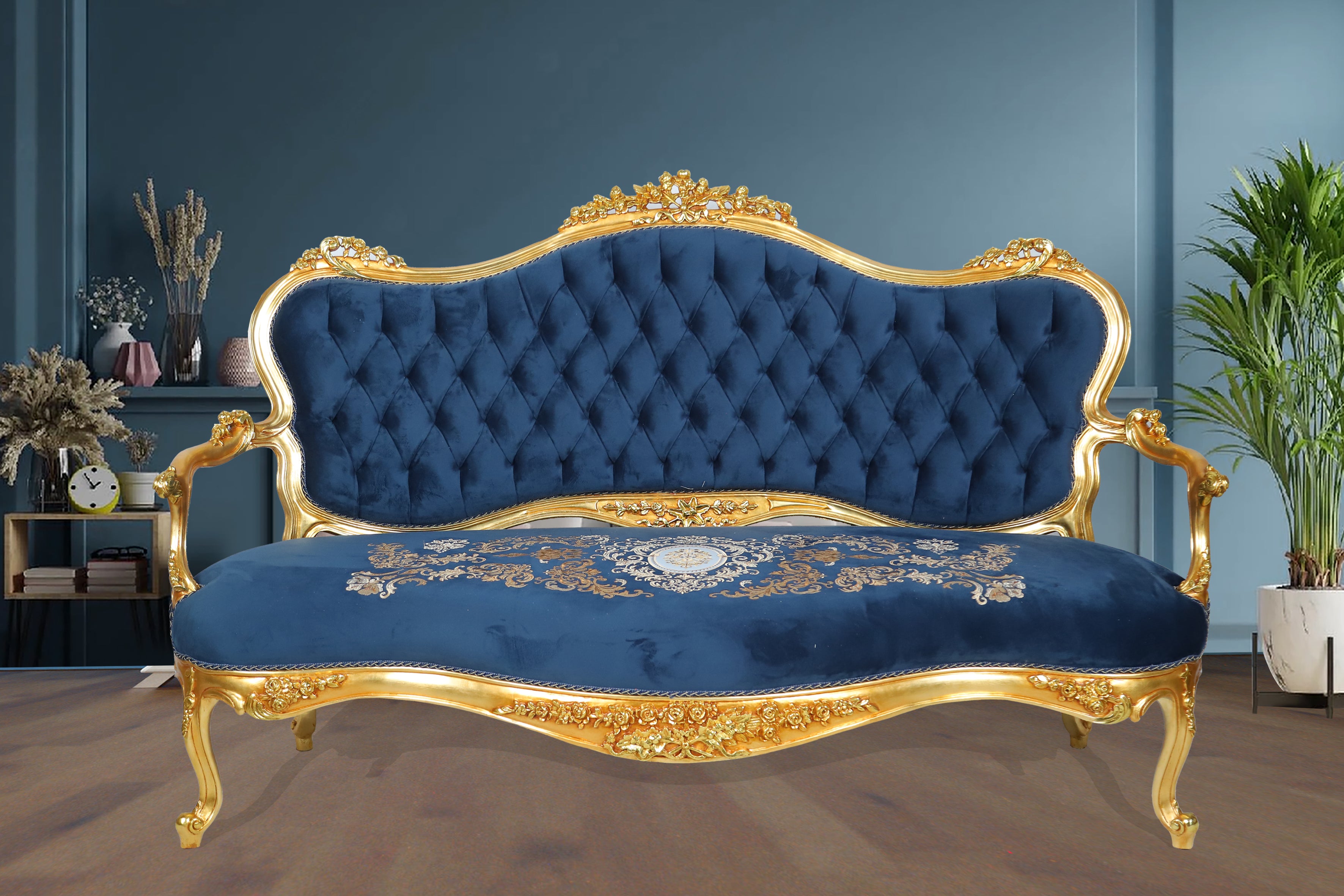 Navy and Gold Blue