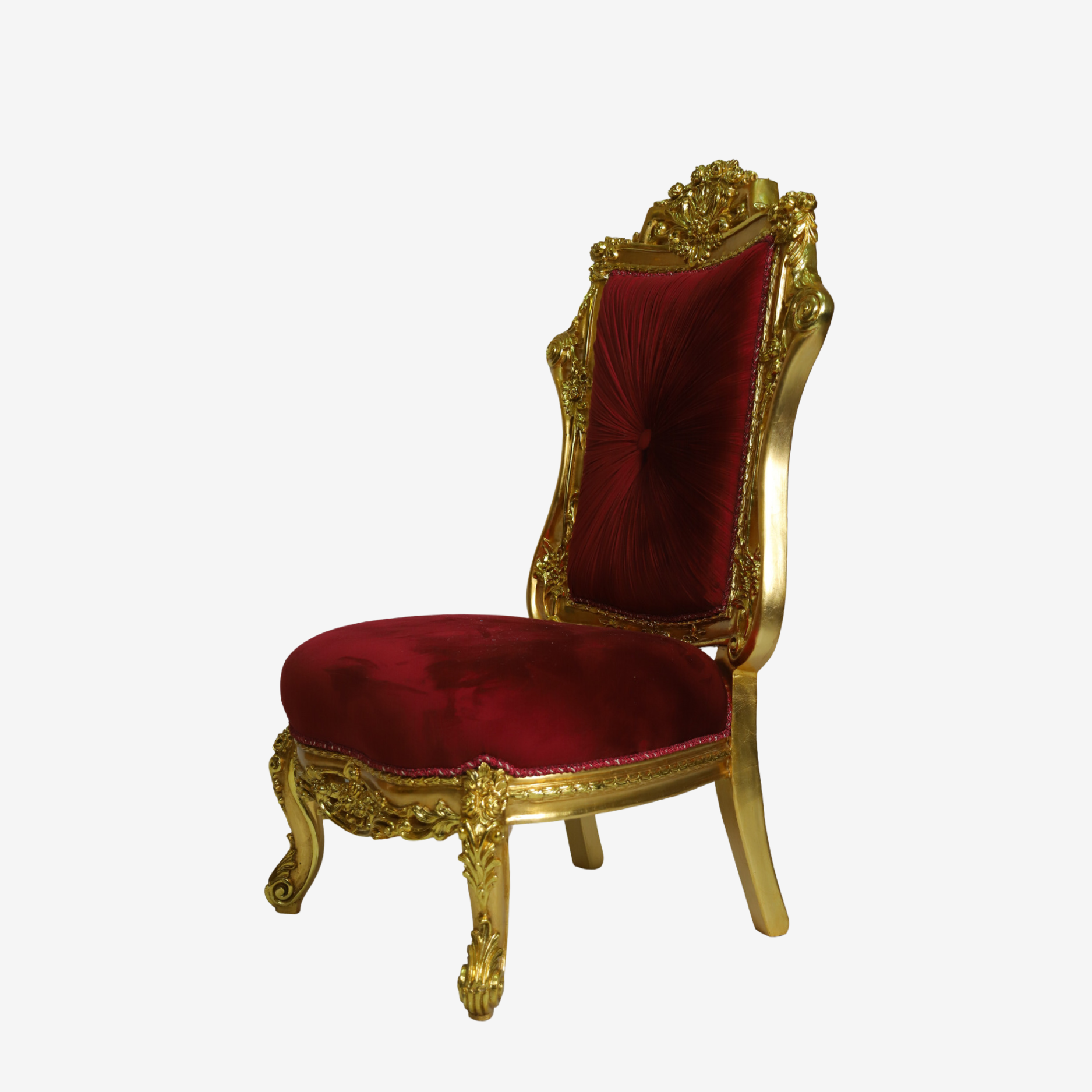 Classic red accent chair for salon 